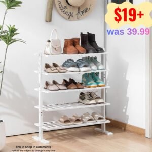 5-Tier Bamboo Shoe Rack