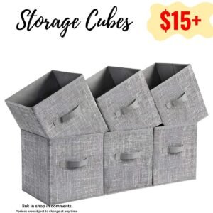 Storage Cubes - 6 Pack
