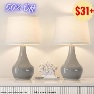 Ceramic Table Lamps - Set of 2