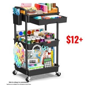 3 Tier Rolling Storage Cart