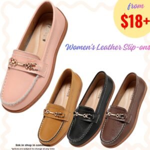Women's Leather Slip-ons
