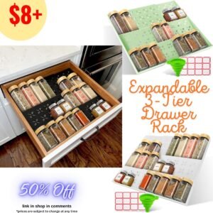 Expandable 3-Tier Rack