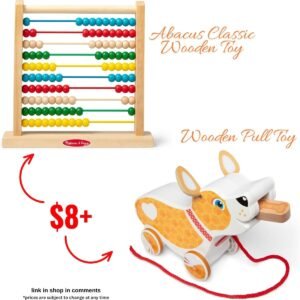 Wooden Preschool Pull Toy | Abacus Classic Wooden Toy