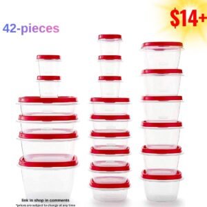42-Piece Food Storage Containers