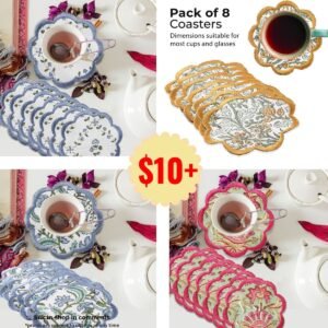 8- pcs Cotton Coasters