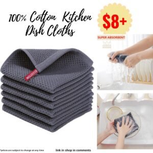 100% Cotton Kitchen Dish Cloths