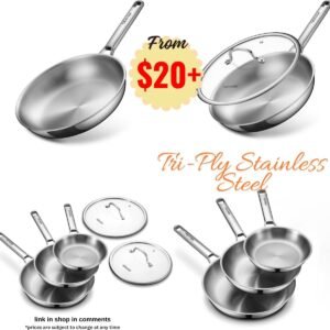 Tri-Ply Stainless Steel Skillet