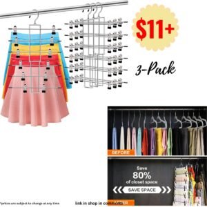 Multi Tier Hangers - 3 Pack