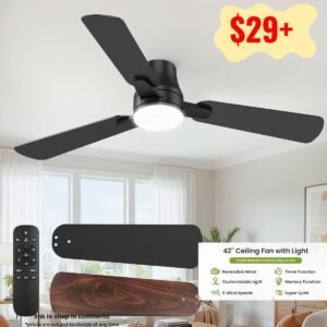 Ceiling Fans with Lights and Remote