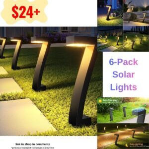 Solar Outdoor Lights - 6 pack