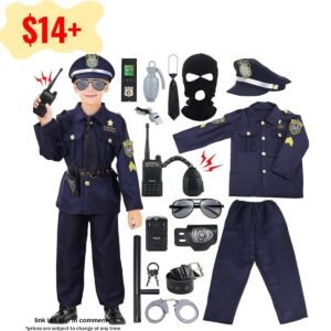 16PCS Police Costume for Kids