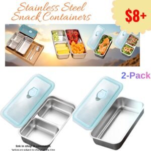 Stainless Steel Snack Containers