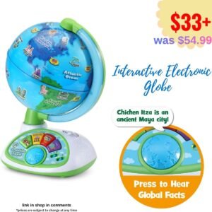 Light-Up and Touch Interactive Electronic Globe