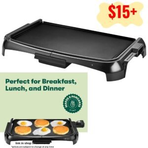 Electric Griddle with Crumb Tray