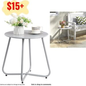 Round Metal Side Table