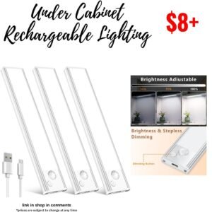 Under Cabinet Rechargeable Lighting