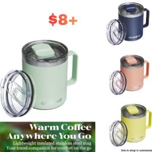 Stainless Steel Insulated Coffee Mug with Lid