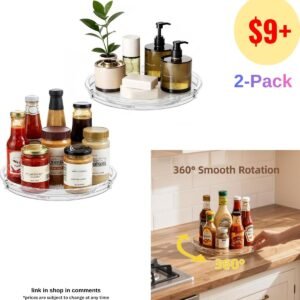 2 Pack Lazy Susan Organizer