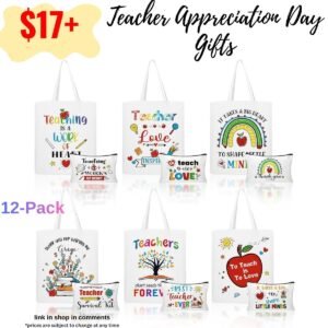 12 Pcs Teacher Appreciation Gifts