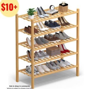 Tier Bamboo Shoe Rack