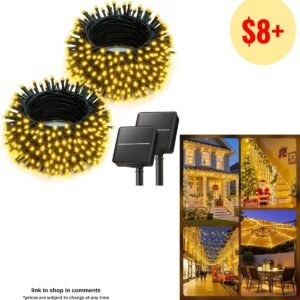 2 Pack Solar String Lights