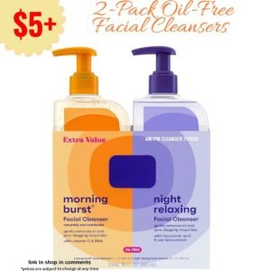 2-Pack Oil-Free Facial Cleansers