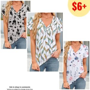 Womens  V Neck Shirts