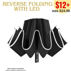 Reverse LED Umbrella