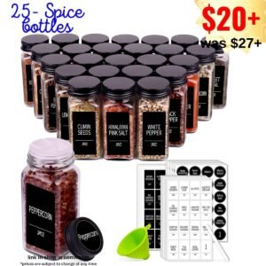 lass Spice Jars