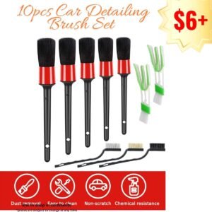 10pcs Auto Car Detailing Brush Set