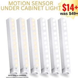 6 Pack Motion Sensor Under Cabinet Light