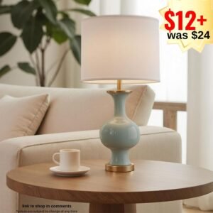 Green Ceramic Table Lamp