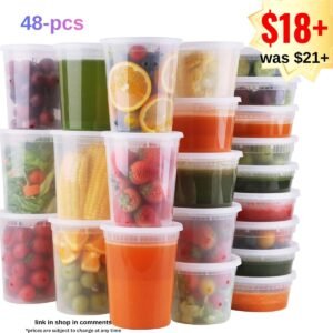 Deli Containers with Lids 48 Set