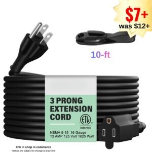 Power Extension Cord 10 Ft