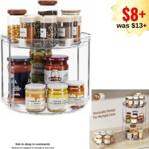 2 Tier Lazy Susan Turntable Organizer
