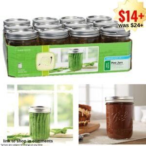 Glass Mason Jar with Lids
