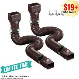 2 Pack Rain Gutter Downspout