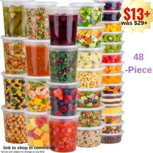 Deli Containers with Lids 48 Set