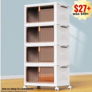 Stackable Storage Containers with Wheels