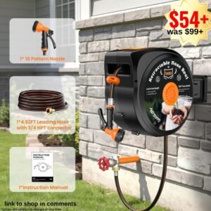 Retractable Garden hose reel