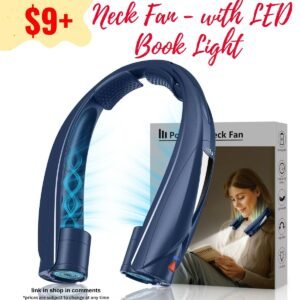 Neck Fan - with LED Book Light