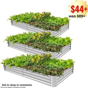 Galvanized Metal Raised Garden Bed,