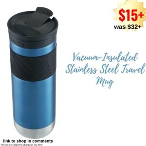 Vacuum-Insulated Stainless Steel Travel Mug