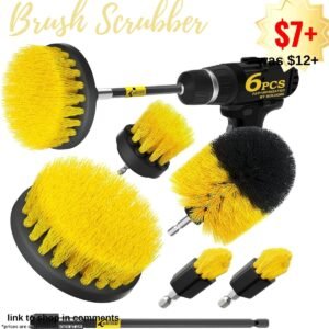 6Pack Drill Brush Power Scrubber