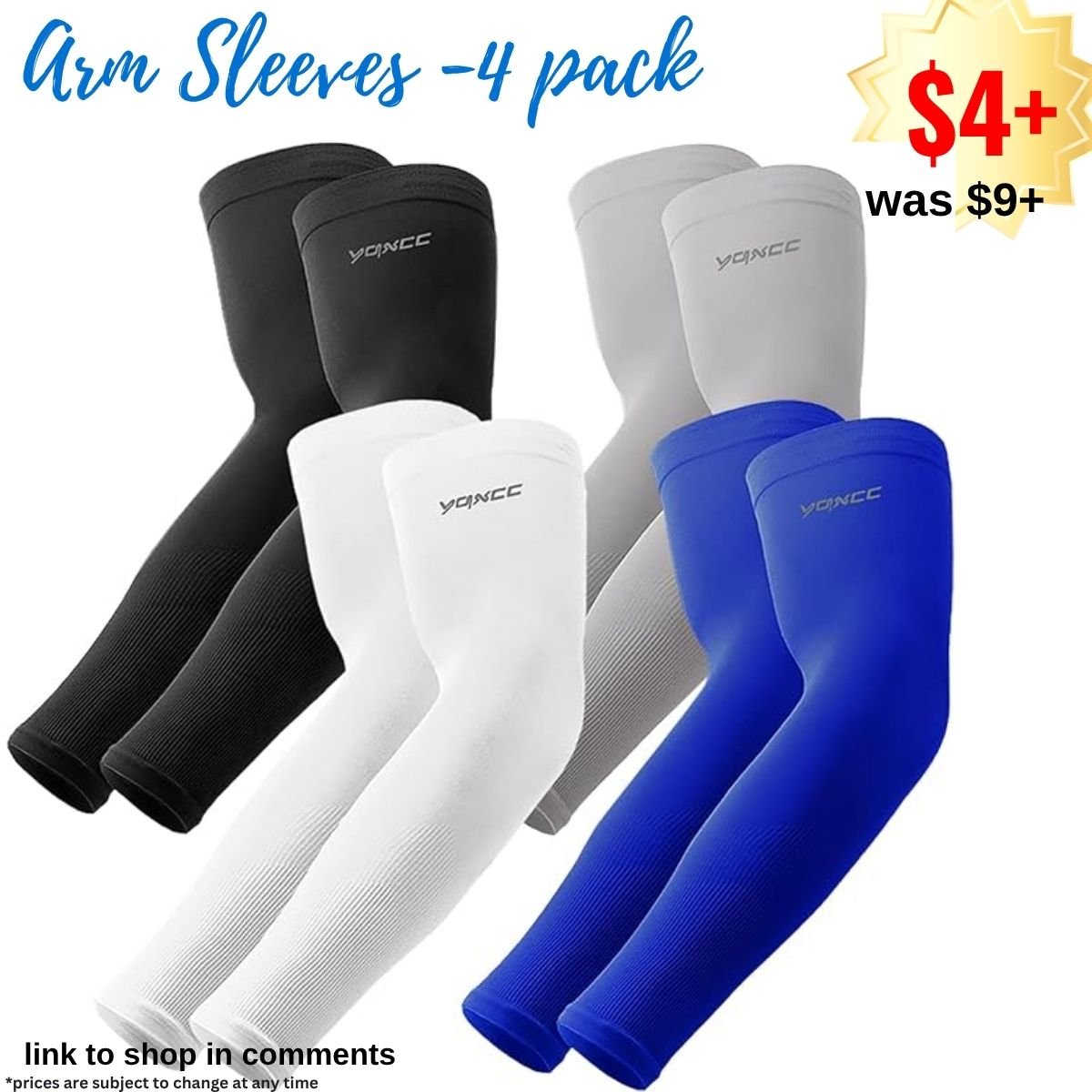 4 Pairs Arm Sleeves
