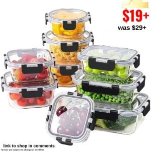 18 Piece Glass Food Storage