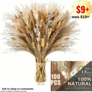 100 Pcs Pampas Grass Boho Decor