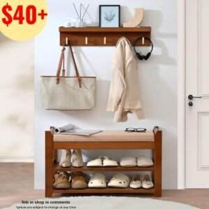 Bench with Coat Rack