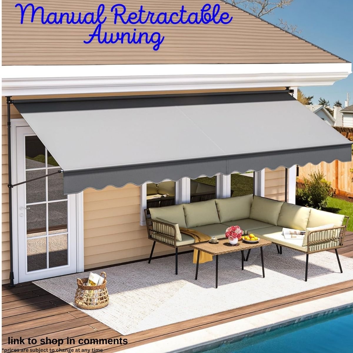 Manual Retractable Awning