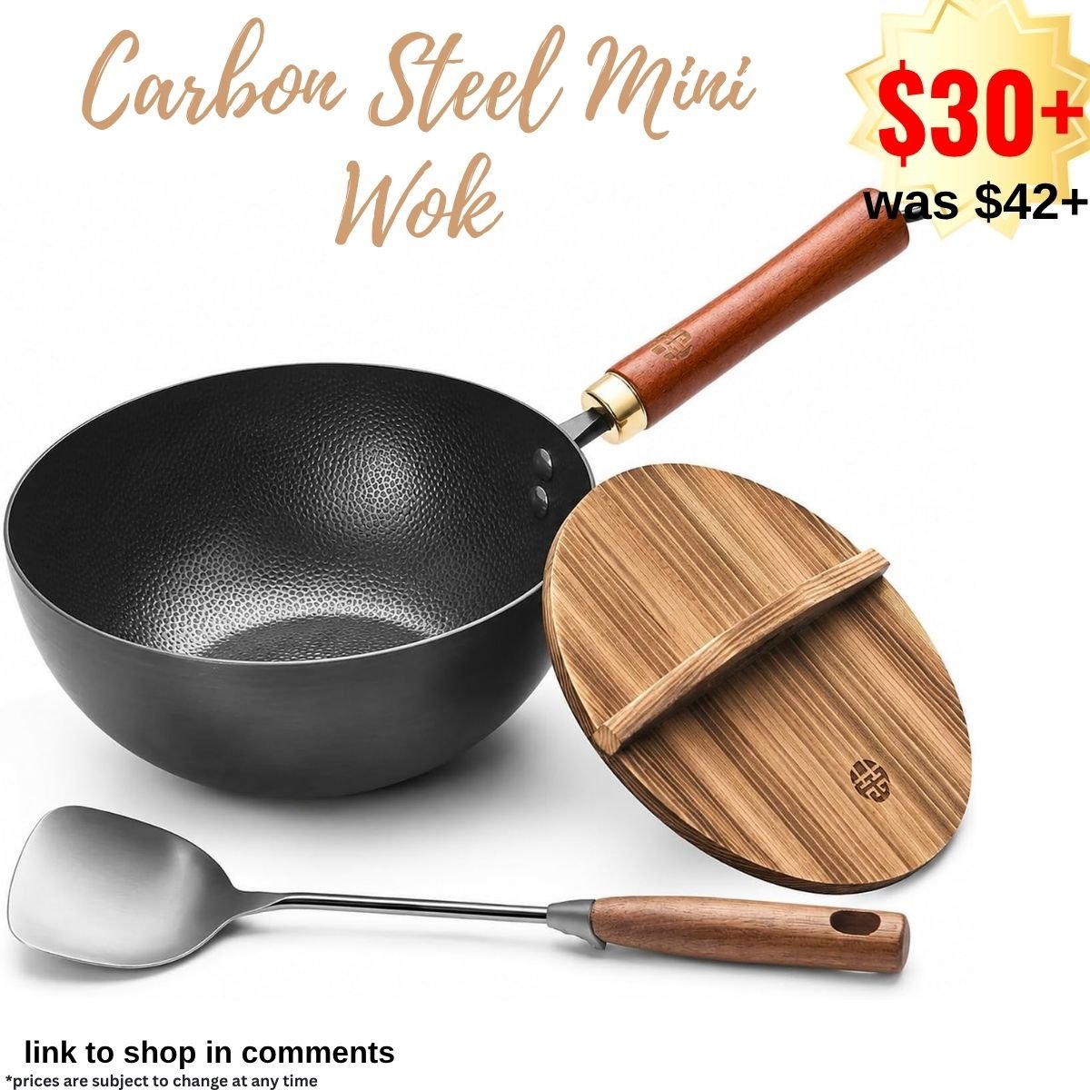 Carbon Steel Mini Wok